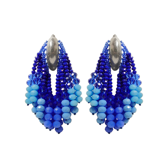 BELAFONTE BLUE BEADED Earring