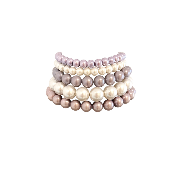 SNOW STACKED PEARL Necklace