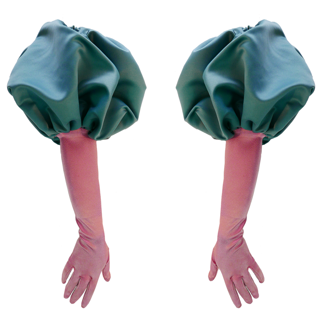 BUBBLEGUM PUFFED Opera Gloves